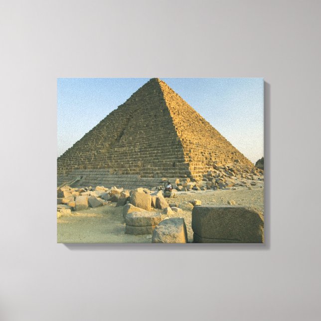 Die Pyramiden von Gizeh, die fast 5000 2 Leinwanddruck (Vorderseite)