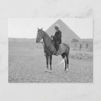 Die Pyramiden von Gizeh mit Reiter um 1934 Postkarte