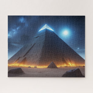 Die Pyramiden von Gizeh, wie sie von der KI gesehe Puzzle