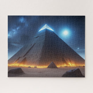Die Pyramiden von Gizeh, wie sie von der KI gesehe Puzzle