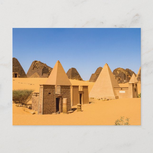 Die Pyramiden von Meroe Postkarte (Vorderseite)