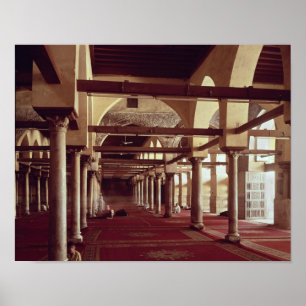 Die Qibla Liwan der Moschee von Al-Azhar Poster