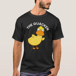 Die Quacken Lustige Ente Pun Dunkler Hintergrund T-Shirt