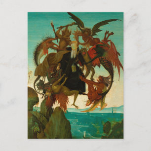 Die Qual des Heiligen Antonius von Michelangelo 14 Postkarte
