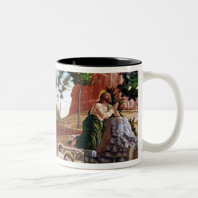 Die Qual im Garten Zweifarbige Tasse (Rechts)