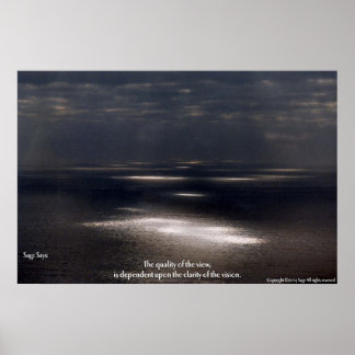 Die Qualität der Aussicht Poster