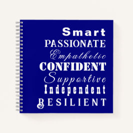 Die Qualitäten großer Frauen, Inspirationszeitschr Notizbuch