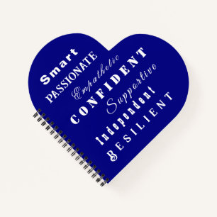 Die Qualitäten großer Frauen, Motivierend Herz der Notizbuch