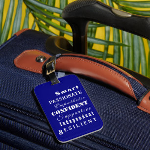 Die Qualitäten von Great Women Blue Gepäckanhänger