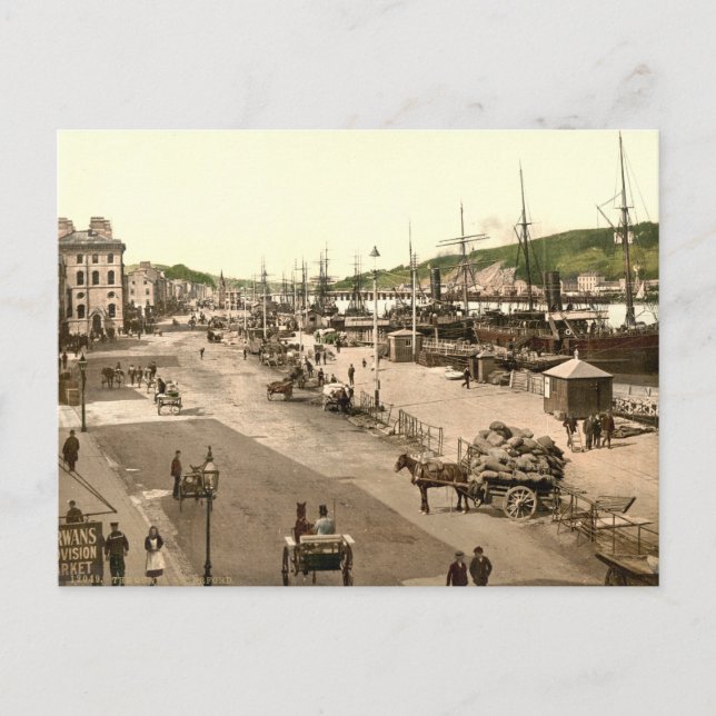Die Quays, Waterford, Landkreis Waterford Postkarte (Vorderseite)