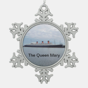 Die Queen Mary-Kreuzschiff-Verzierung Schneeflocken Zinn-Ornament