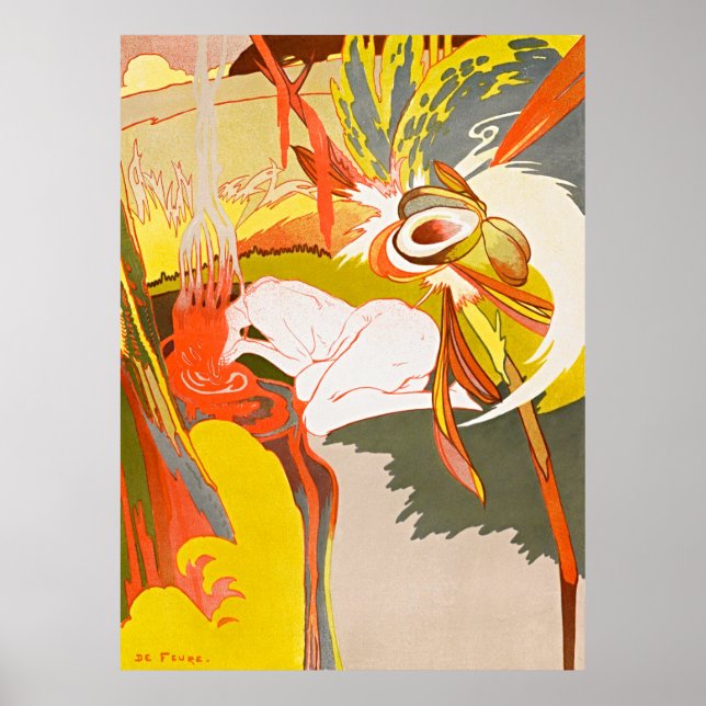 Die Quelle des Bösen - Fatale Jugendstil Poster (Vorne)