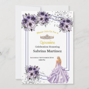 Die Quinceanera-Einladung Einladung