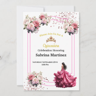 Die Quinceanera-Einladung Einladung