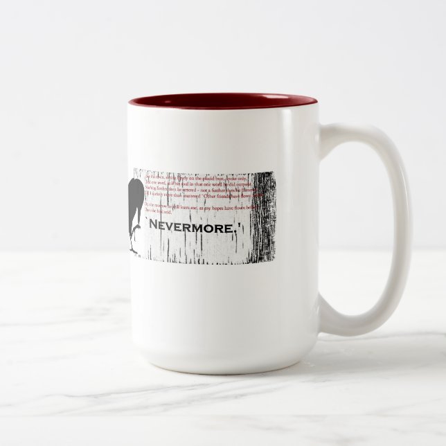 Die Rabe Nevermore rote Tasse (Rechts)
