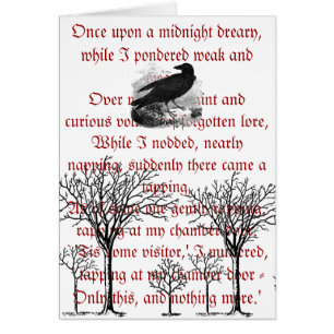 Die Raben-Vintage Karte