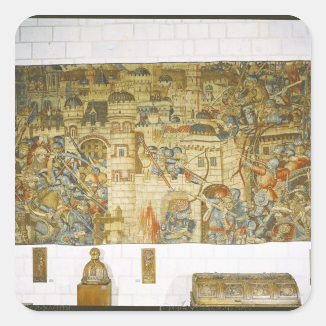 Die Rache von Notre-Seigneur Quadratischer Aufkleber (Vorderseite)