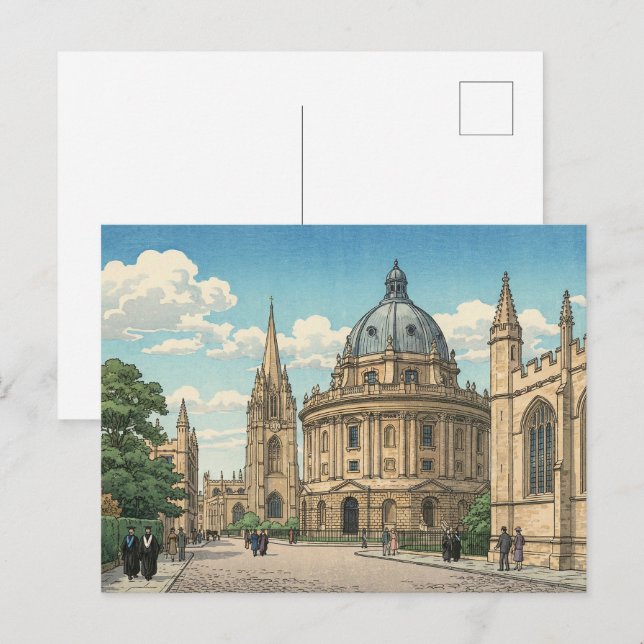Die Radcliffe Camera der Universität Oxford Postkarte (Vorne/Hinten)