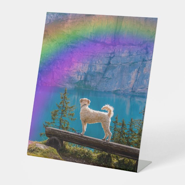 Die Rainbow Bridge Gedicht, In Erinnerung an einen Sockelschild (Vorderseite)