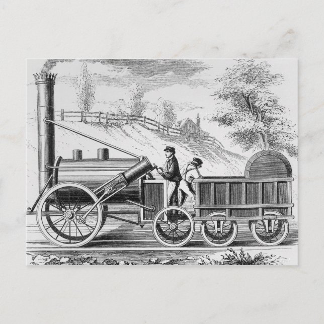 Die "Rakete" Postkarte (Vorderseite)