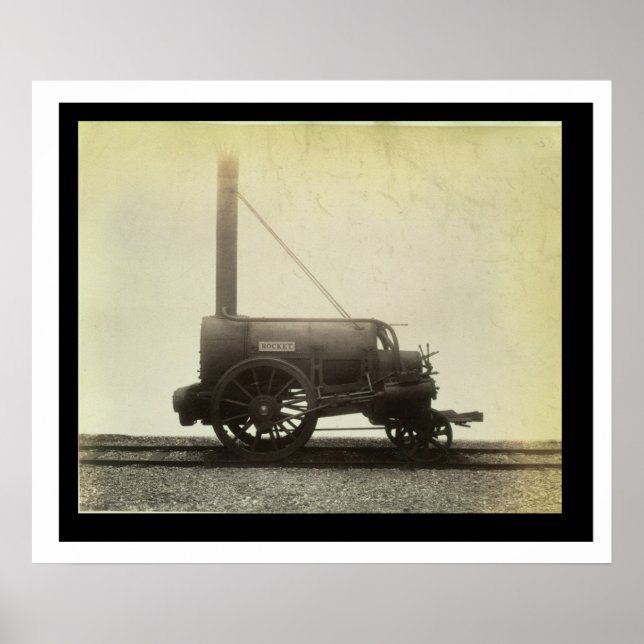 Die "Rakete" von George Stephenson (1781-1 Poster (Vorne)