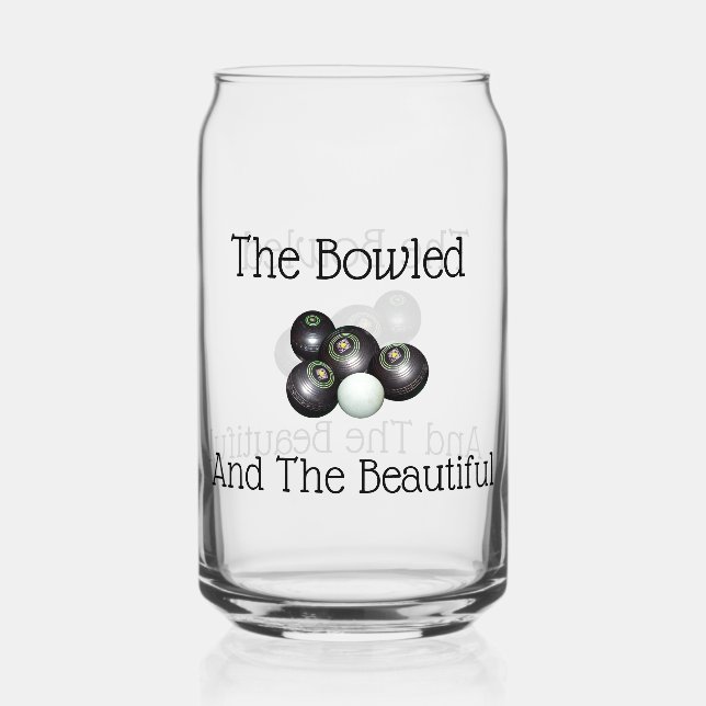 Die Rasenbowls und die schönen, Dosenglas (Vorderseite)