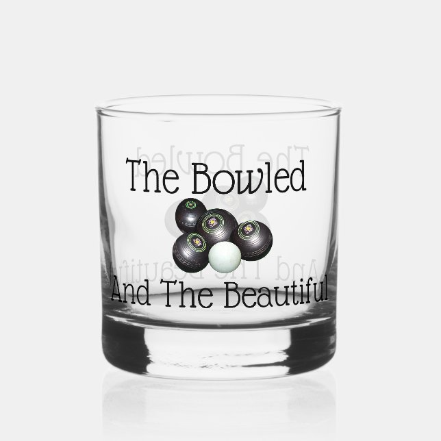 Die Rasenbowls und die schönen, Whiskyglas (Vorderseite)