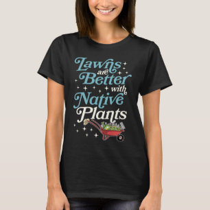 Die Rasenflächen sind besser mit den einheimischen T-Shirt
