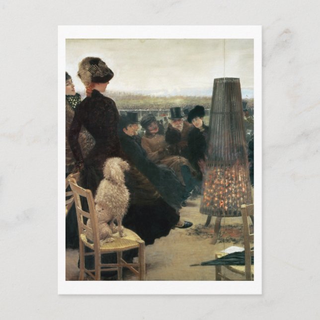 Die Rassen von Auteuil, Teil eines Triptychons (Öl Postkarte (Vorderseite)