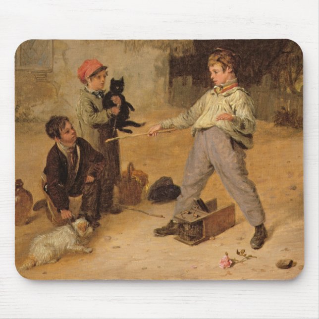 Die Ratten-Falle (Öl auf Platte) Mousepad (Vorne)