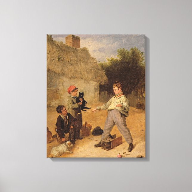 Die Ratten-Falle (Öl auf Tafel) Leinwanddruck (Vorderseite)