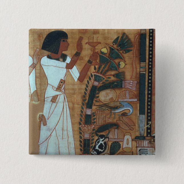 Die Räucherung von Osiris, Seite vom Buch von Th Button (Vorderseite)