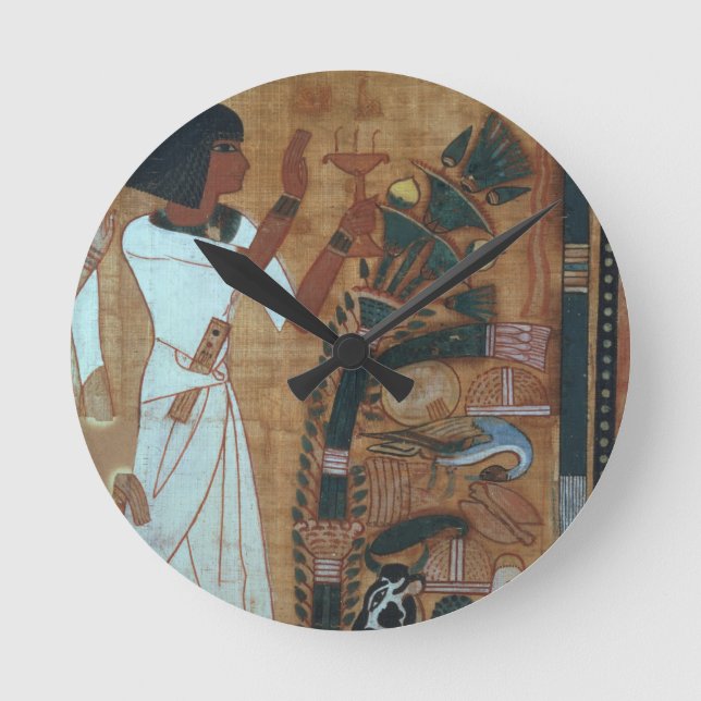 Die Räucherung von Osiris, Seite vom Buch von Th Runde Wanduhr (Vorderseite)