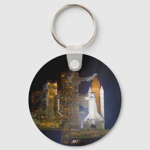 Die Raumfährenentdeckung beim Launch Pad 39A Schlüsselanhänger