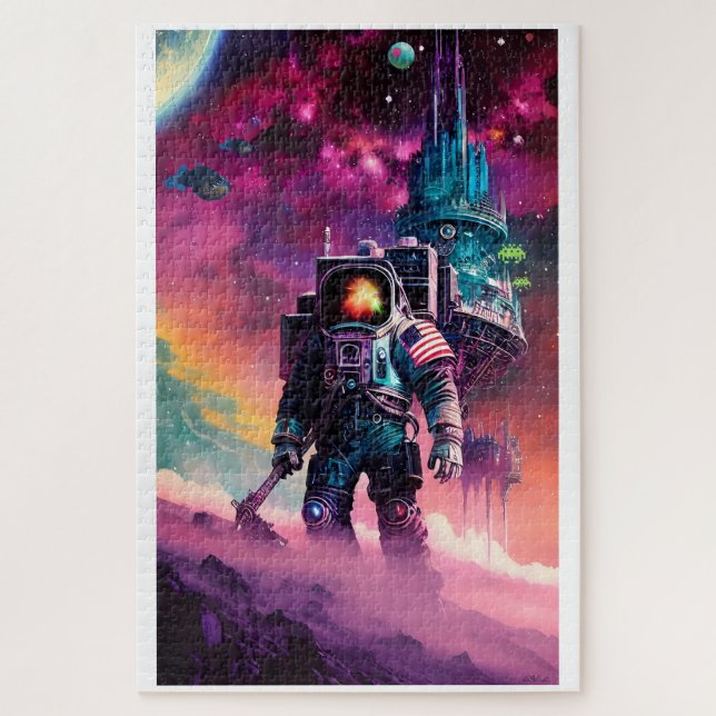 Die Raumfahrer Puzzle (Vertikal)