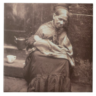 Die Raupen, "vom Straßen-Leben in London", 1877-7 Fliese