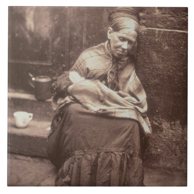 Die Raupen, "vom Straßen-Leben in London", 1877-7 Fliese (Vorderseite)