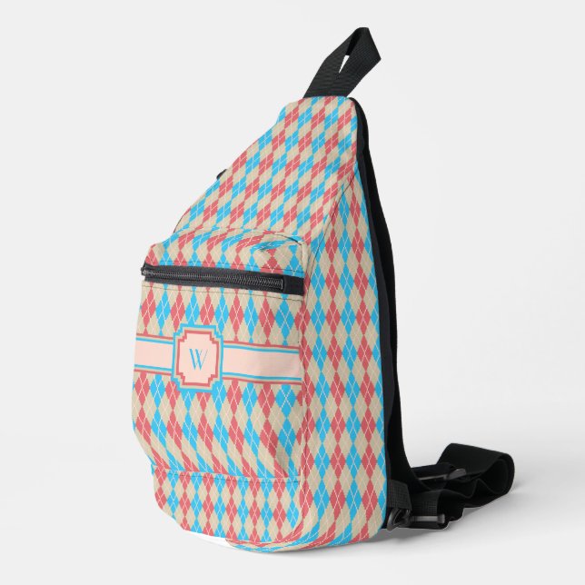 Die Raute am Strand Crossbody Bag (Rechte Ecke)