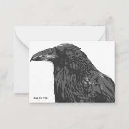 Die Raven Lesezeichen Mitteilungskarte