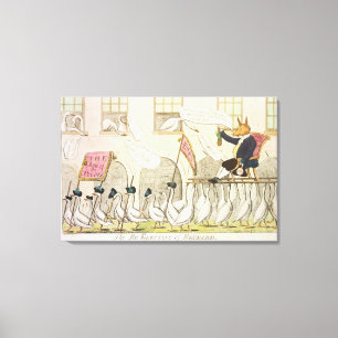 Die Re-Wahl von Reynard oder von Fox Leinwanddruck