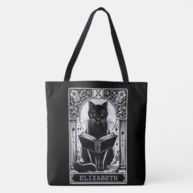 Die Reader Black Cat Tarot Card (Vorderseite)