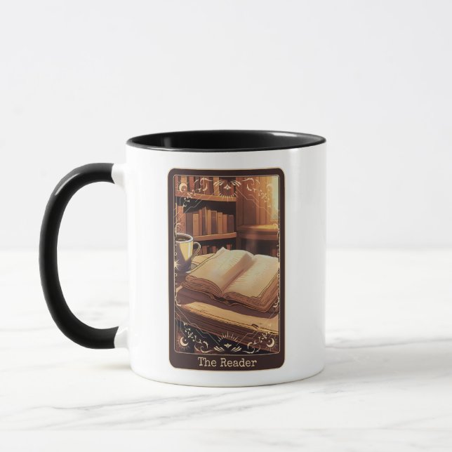 Die Reader Tarot Card Personalisiert Tee oder Kaff Tasse (Links)