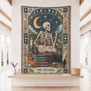 Die Reader Tarot Card Woven Decke