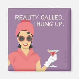 Die Realität heißt, ich hängte auf Magnet