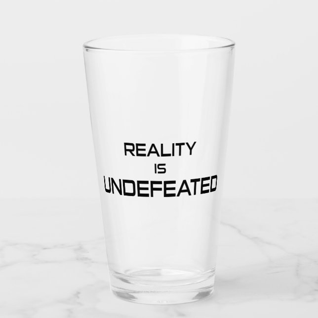 Die Realität ist unbesiegt Glas (Vorderseite)