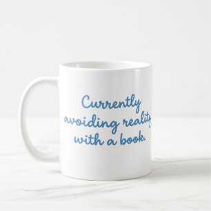 Die Realität mit einem Buch vermeiden Lustiger Les Kaffeetasse