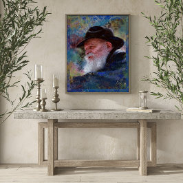 Die Rebbe Menachem Schneerson Giclee Art Print Poster