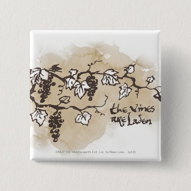 Die Reben sind beladen Button (Vorderseite)