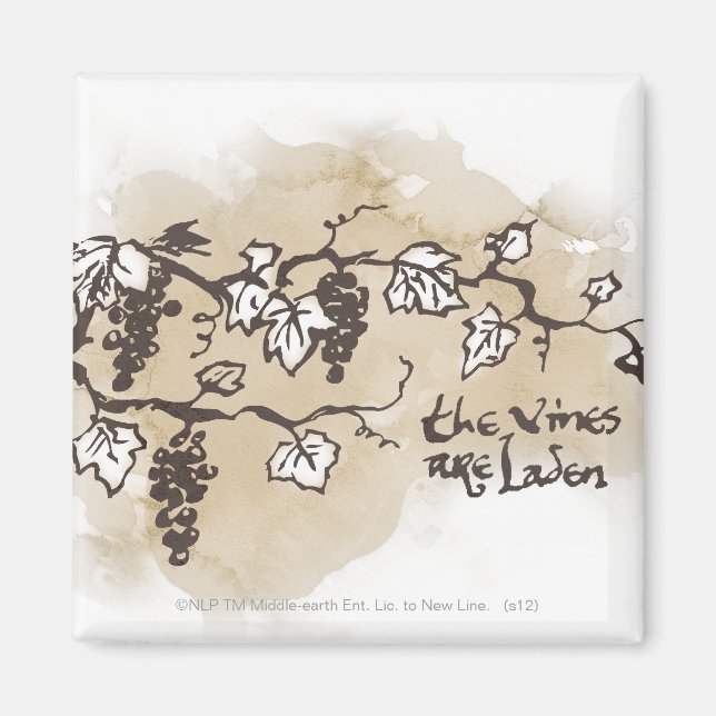 Die Reben sind beladen Magnet (Vorne)