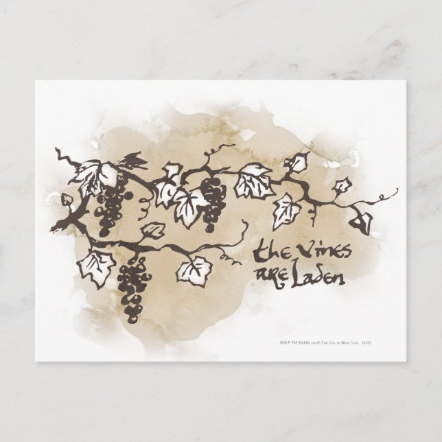Die Reben sind beladen Postkarte (Vorderseite)